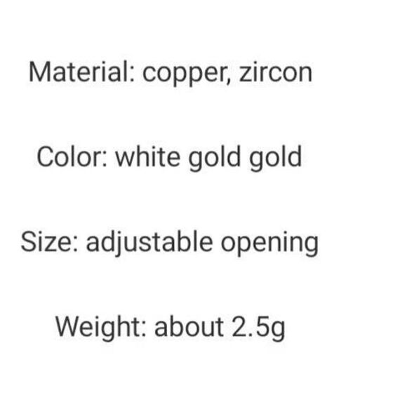 Elegant Finger Ring Leaf Shape With Zircon Adjustable Open Cuff Ring Delicate Fo - Picture 10 of 10